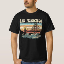 Pôr do sol retrô da ponte Golden Gate de São Franc