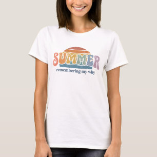 Camiseta Pôr do sol retrô dos anos 70 lembrando meu porquê