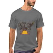 Camiseta Pôr do Sol Retro Férias Fora do Escritóri