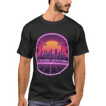 Camiseta Pôr do Sol Retro Futuro Mal-humorado
