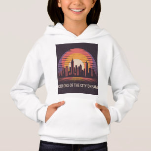 Camiseta Pôr do sol retrô na cidade de Nova York