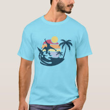Pôr do sol Retro Surf Surf Praia Verão Vibrações S