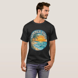 Camiseta Pôr do Sol Retro Vibes de Verão