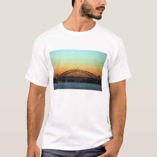 Camiseta Pôr do sol sobre a Sydney Harbor Bridge, Austrália