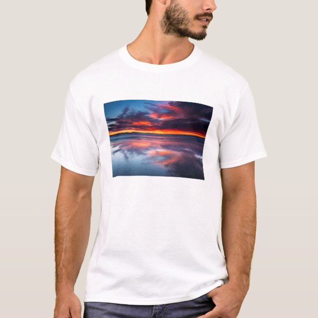 Camiseta Pôr do sol sobre as Ilhas do Canal, CA (Frente)