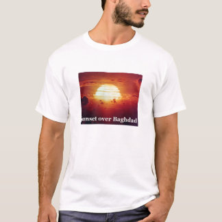 Camiseta Por do sol sobre Bagdade