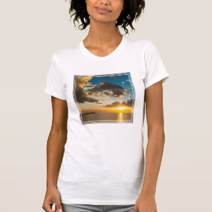 Camiseta Pôr do sol sobre o oceano, Fiji