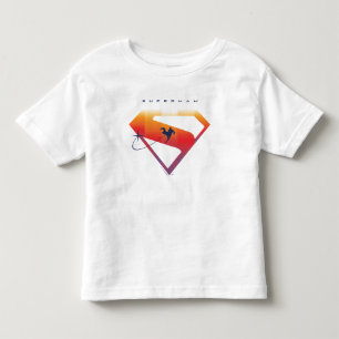 Camiseta Pôr do Sol Superman Escudo Voar