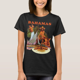 Camiseta Pôr do Sol Tropical na Praia das Bahamas Viagem