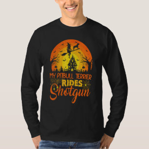 Camiseta Pôr do sol vintage Meu Pitbull Terrier Cachorro Vi