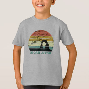 Camiseta Pôr do sol vintage - Moab Utah - Parque Nacional A