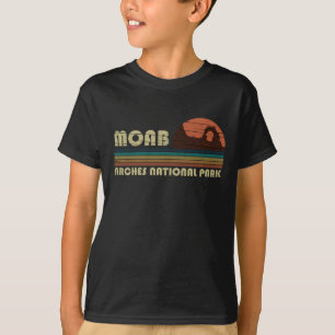 Camiseta Pôr do sol vintage Moab Utah - Parque Nacional Arc