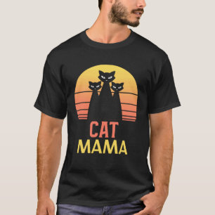 Camiseta Pôr do Sol Vintage Retro Gata Mãe Anos Oitenta Ga