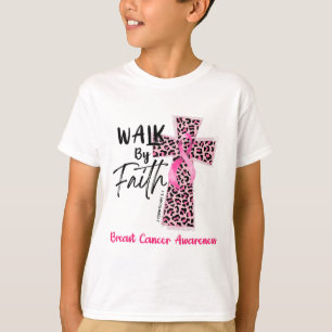 Camiseta Por Faith Breth Cancer Consciência Cristã Jesus W