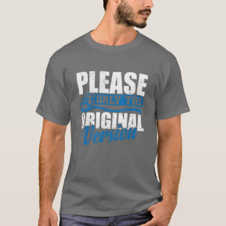 Camiseta Por favor, apenas os filmes da versão original eng