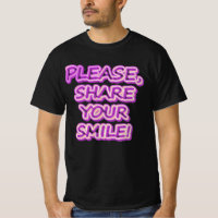 "Por Favor, Compartilhe Seu Sorriso!" Design bonit