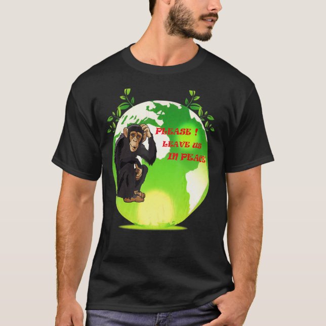 Camiseta Por favor, deixe-nos em Peace FA THOR (Frente)