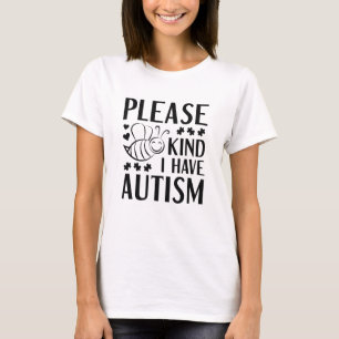 Camiseta Por Favor, Eu Tenho Autismo