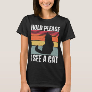 Camiseta Por Favor, Eu Vejo Um Gato Engraçado De Gato Engra