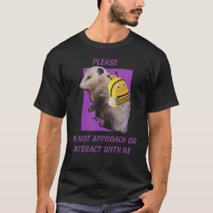 Camiseta Por Favor, Não Aborde Ou Interaja Comigo