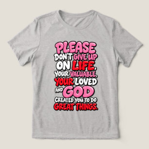 Camiseta Por favor, não desista