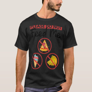 Camiseta Por Favor Não Me Alimente Com Alergia Comida Mês D