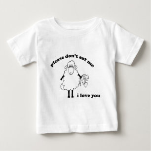 Camiseta Por favor não me coma, eu te amo (os carneiros)