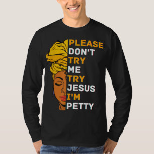 Camiseta Por favor, não me tente experimentar Jesus Black G
