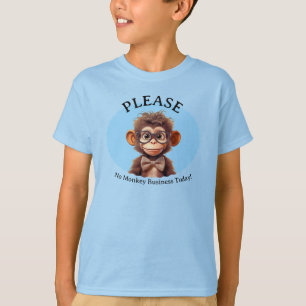 Camiseta por favor, nenhum negócio de macacos