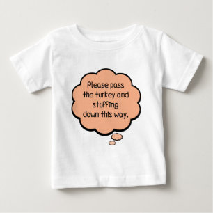 Camiseta Por favor, passe a Turquia e o recheio