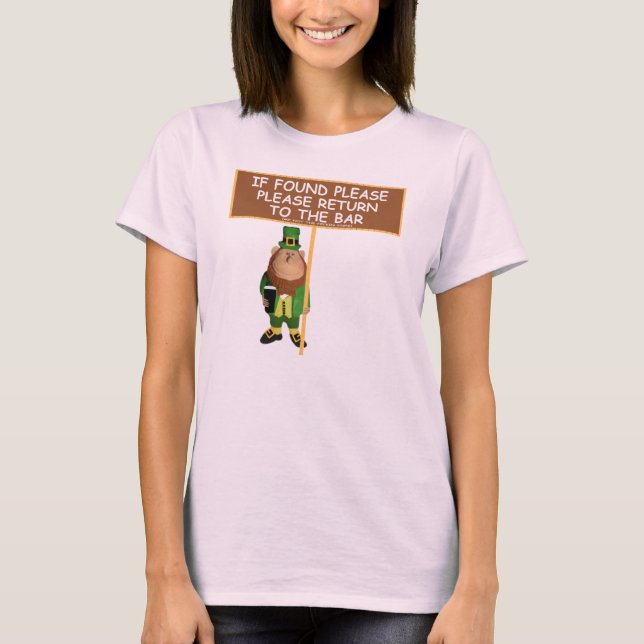 Camiseta Por favor, regressem ao irlandês engraçado para o  (Frente)