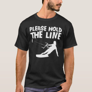 Camiseta Por Favor Segure A Linha Wakeboard Wakeboarding Wa