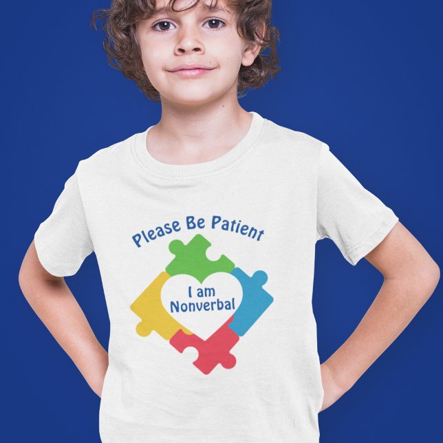 Camiseta Por Favor, Seja Paciente Eu Sou Crianças De Autism (Criador carregado)