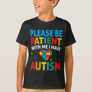 Camiseta Por Favor Seja Paciente Eu Tenho Quebra-Cabeça de 