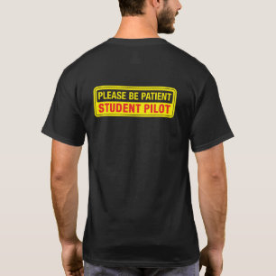 Camiseta Por Favor, Seja Piloto De Estudante Apenas De Volt