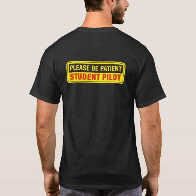 Camiseta Por Favor, Seja Piloto De Estudante Apenas De Volt (Verso)