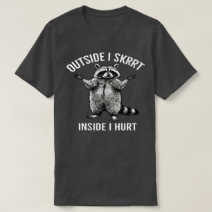 Camiseta Por fora eu Skrrt por dentro eu sofro, Raccoon vin