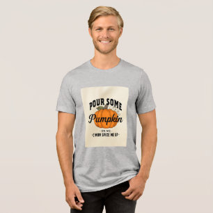 Camiseta Pôr-me um pouco de abóbora - Engraçada Camisa-T