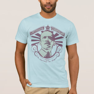 Camiseta Por Obama 1 dos Latinos