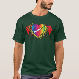 Camiseta Por Paz Amor e Felicidade