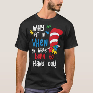 Camiseta Por Que Ajustado Na Consciência Autismo O Livro De