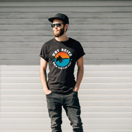 Camiseta Por que dirigir quando você pode voar, jato, engra