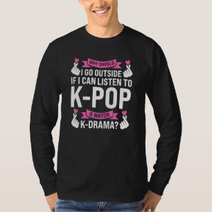 Camiseta por que eu deveria ir k pop & k drama K pop mercad