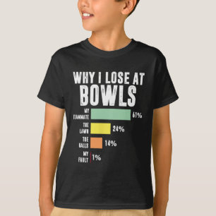 Camiseta Por Que Eu Perder Em Boliches Boliches Engraçadas