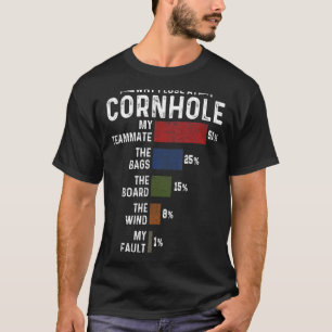 Camiseta Por que eu Perder em Cornhole Sack Toss, desculpas
