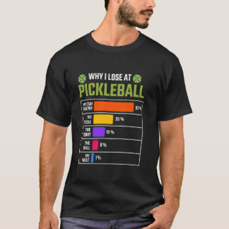 Camiseta Por Que Eu Perder Na Bola De Pickleball Pickleball