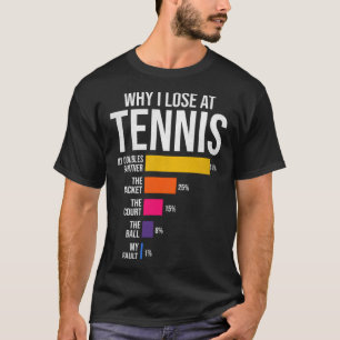 Camiseta Por que eu Perder no técnico do jogador de Tênis d