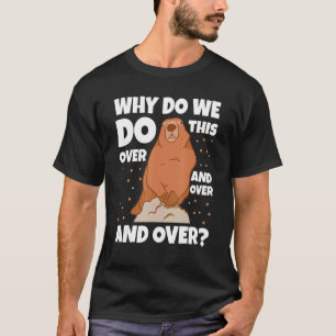 Camiseta Por Que Fazemos Isso De Uma Vez Por Outra Madeira