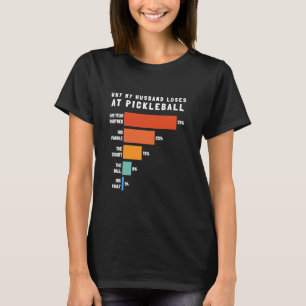 Camiseta Por Que Meu Marido Perder No Pickleball Engraçado