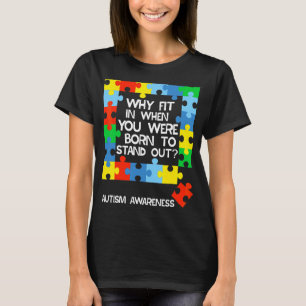 Camiseta Por Que O Ajustado Em Nascer Para Ficar De Pé Queb